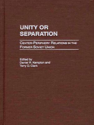 cover image of Unity or Separation